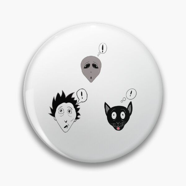 Item preview, Surprised Alien, Man and Cat designed and sold by DMcK Designs.