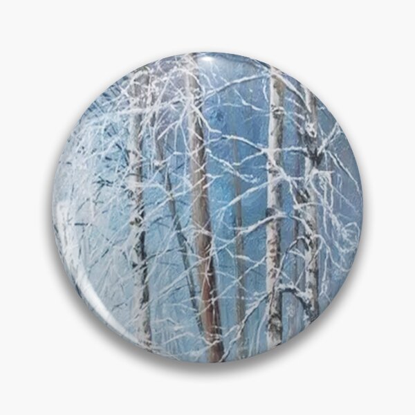 Item preview, id63-1 Foggy Frozen Birch Trees,Snowy Birch Forest, black and white trees, snowmelt, snowy forest, cool and cute winter, jungle, Frozen birch, Birch, Watercolor, river designed and sold by bcbutika.