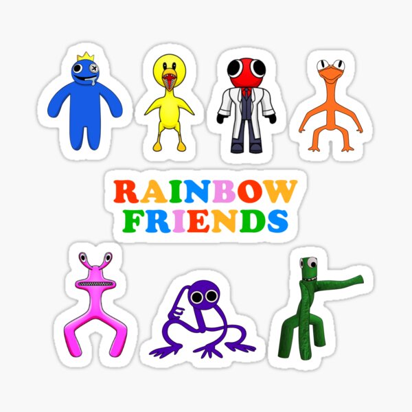 Orange rainbow friends Sticker for Sale by Arsalane13