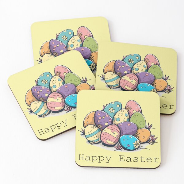 Item preview, Happy Easter! - Easter Egg Bunch - Water Color  designed and sold by CleverCulture.