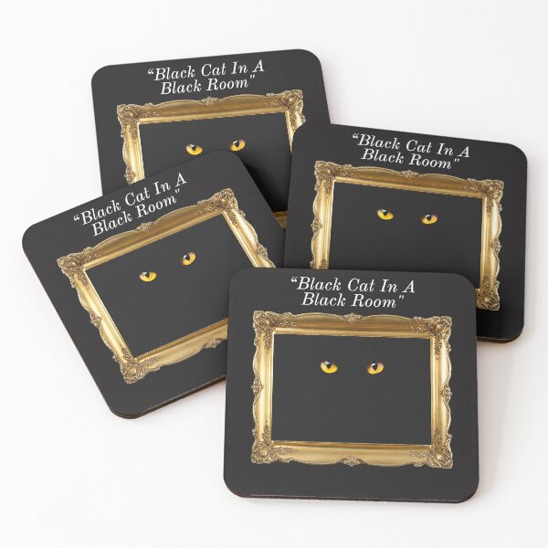 Item preview, Black Cat In A Black Room - Front View   designed and sold by TechLaughs.
