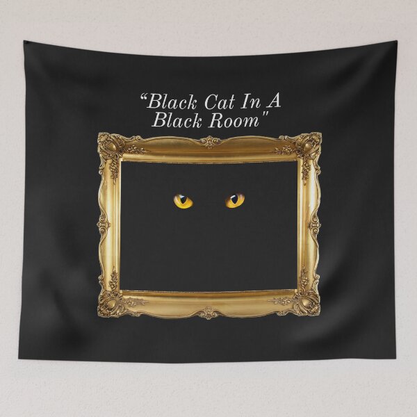 Item preview, Black Cat In A Black Room - Front View   designed and sold by TechLaughs.