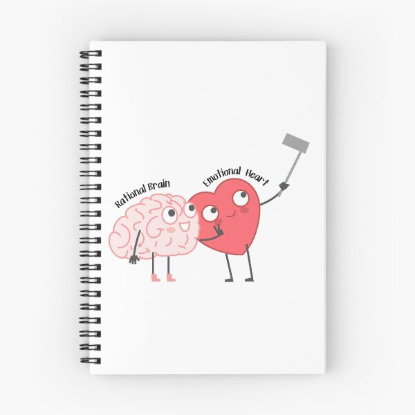 Item preview, Rational Brain and Emotional Heart taking a selfie designed and sold by adesignworld.