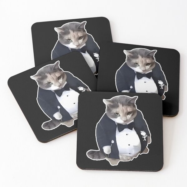 Item preview, HQ Fat Ass Cat in Tuxedo Bow Tie Suit Chonky Boi Chonkers Meme designed and sold by fomodesigns.