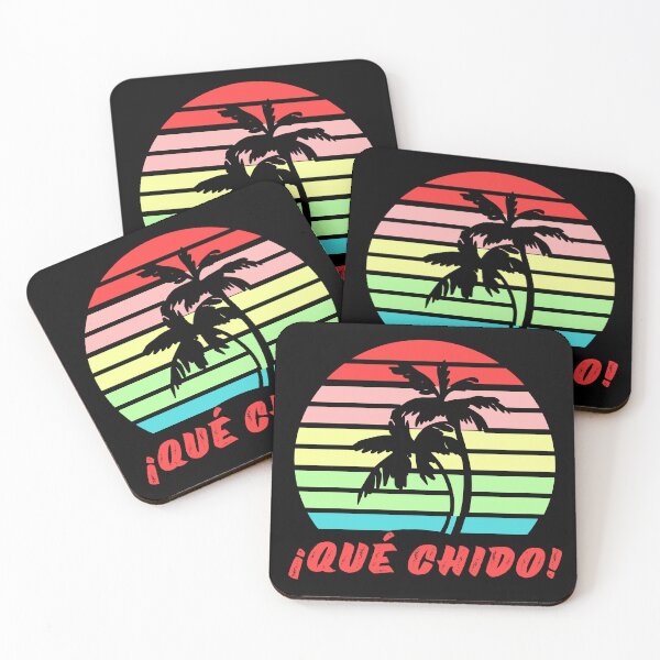 Item preview,  ¡Qué chido! - Cool Mexican Saying, Spanish, Retro Tropical Sunset, Awesome Slang designed and sold by Sun Sand & Sea Art.