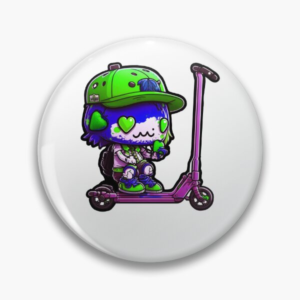 Item preview, Chibi Zombie halloween tae graffiti  monster sticker designed and sold by FunArt4You.