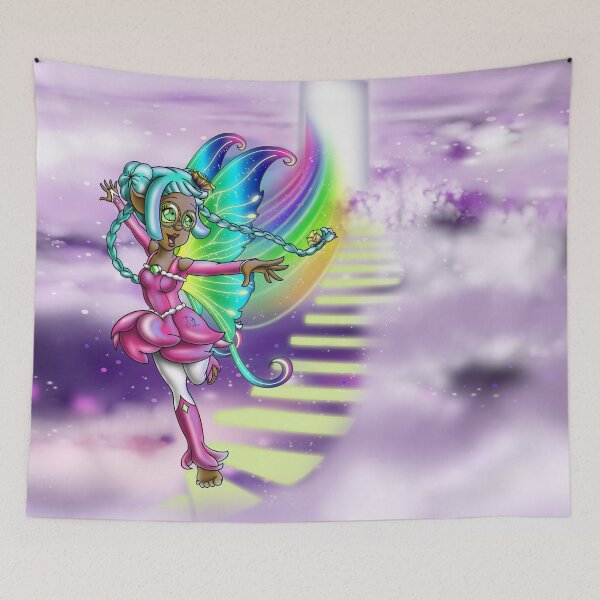 Item preview, African American Fairy and Rainbow designed and sold by treasured-gift.