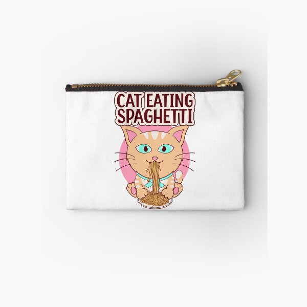 Item preview, cat eating spaghetti, meme cute cat and spaghetti designed and sold by Design_for_merch.