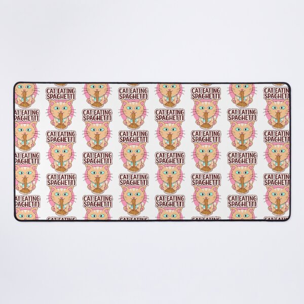 Item preview, cat eating spaghetti, meme cute cat and spaghetti designed and sold by Design_for_merch.