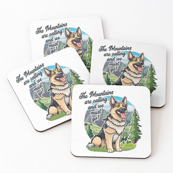 Item preview, The mountains are calling and we must go! German shepherd hiking edition designed and sold by polygrafix.