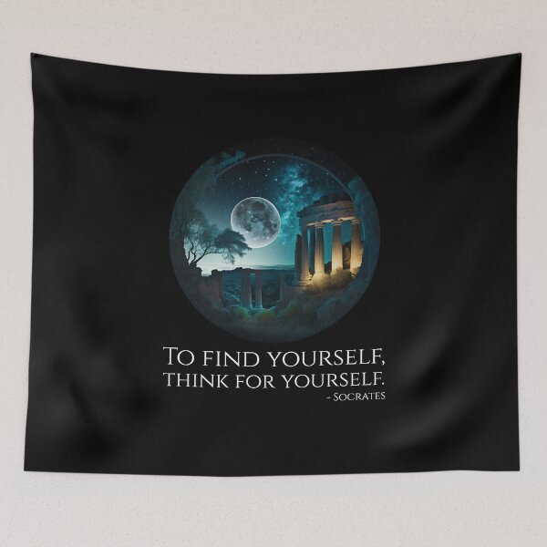 Item preview, Socrates Philosophy Quote - To find Yourself, Think For Yourself designed and sold by Styrman.