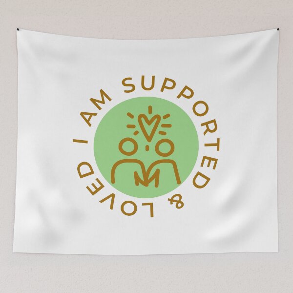 Item preview, I am supported and loved designed and sold by volcanonebula.