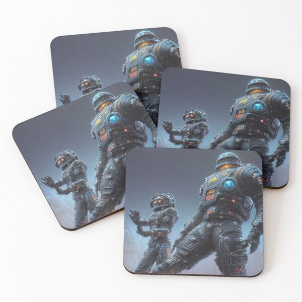 Item preview, Two Robots on Mission - Cyberpunk designed and sold by joejiing.