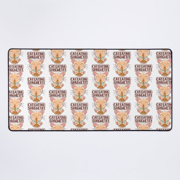 Item preview, cat eating spaghetti, funny cat eating designed and sold by Design_for_merch.
