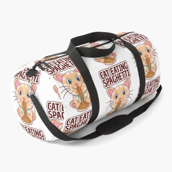 Item preview, cat eating spaghetti, funny kitten eat designed and sold by Design_for_merch.