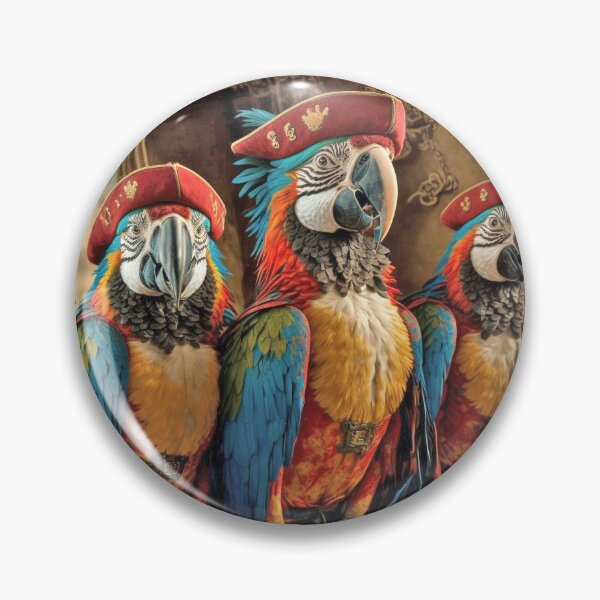 Item preview, Macaw Pirate Parrots designed and sold by candiscamera.