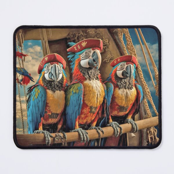 Item preview, Macaw Pirate Parrots designed and sold by candiscamera.