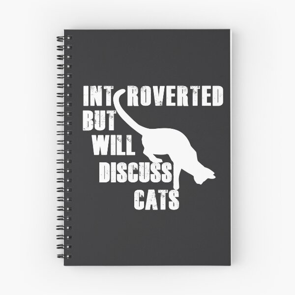 Item preview, Introverted But Will Discuss Cats designed and sold by KristyBDesigns.