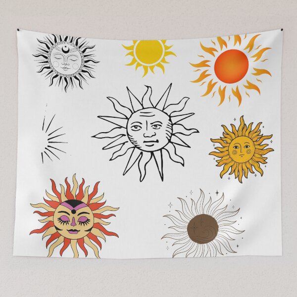 Aperçu de l'œuvre Lot d'autocollants soleil créée et vendue par bluAvocado.