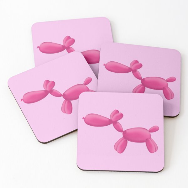 Item preview, Un perro globo rosa sobre rosa. designed and sold by Rose Design & Photos.