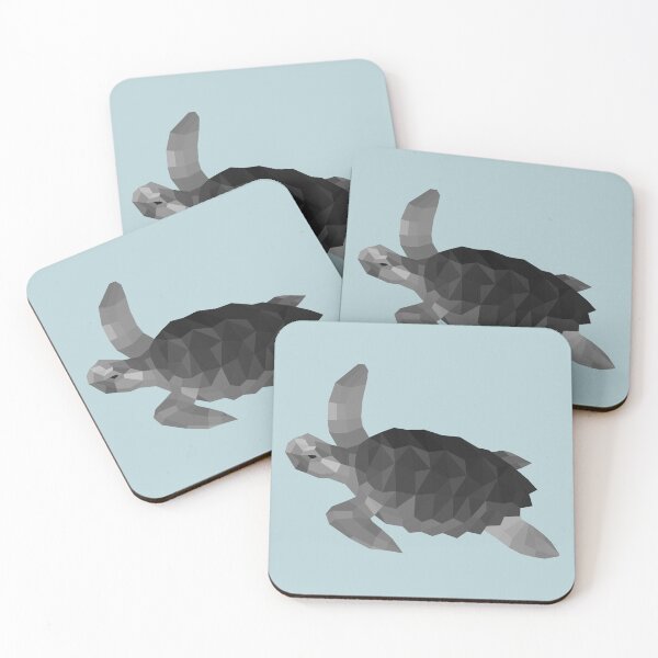 Item preview, Grey Polygonal Sea Turtle designed and sold by shaldesign.