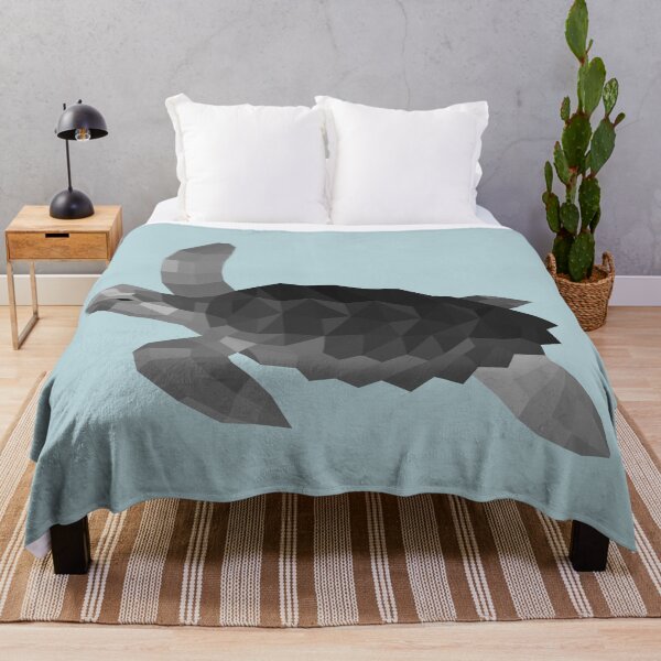 Item preview, Grey Polygonal Sea Turtle designed and sold by shaldesign.