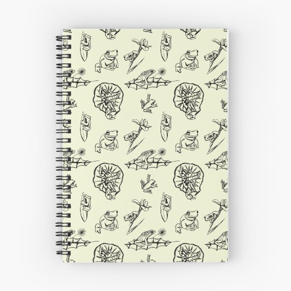 Item preview, Blackline Frogs on Spring Green  designed and sold by dKarthdesign.