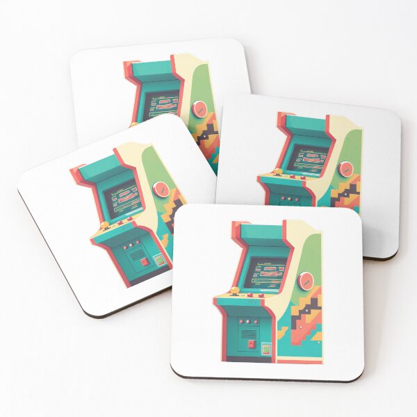 Item preview, Turquoise arcade machine designed and sold by TheDecalTheory.