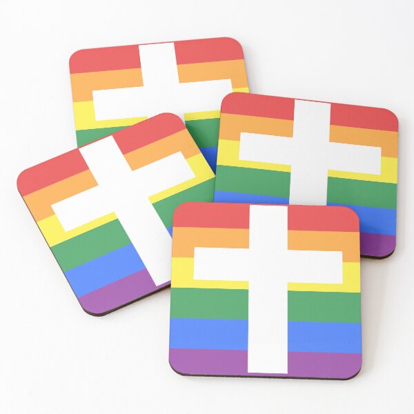 Item preview, Christian LGBT+ Pride Flag (v.2) designed and sold by porcupride.