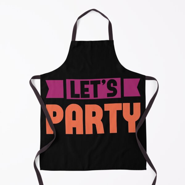 Item preview, Let's Party Text Purple and Orange on Black designed and sold by sweetbelle.