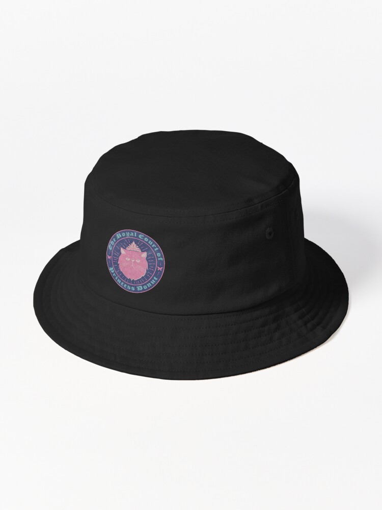 Thumbnail 1 of 6, Bucket Hat, Princess Donut - Dungeon Crawler Carl - Blue & Pink Patch designed and sold by lillyjluke.