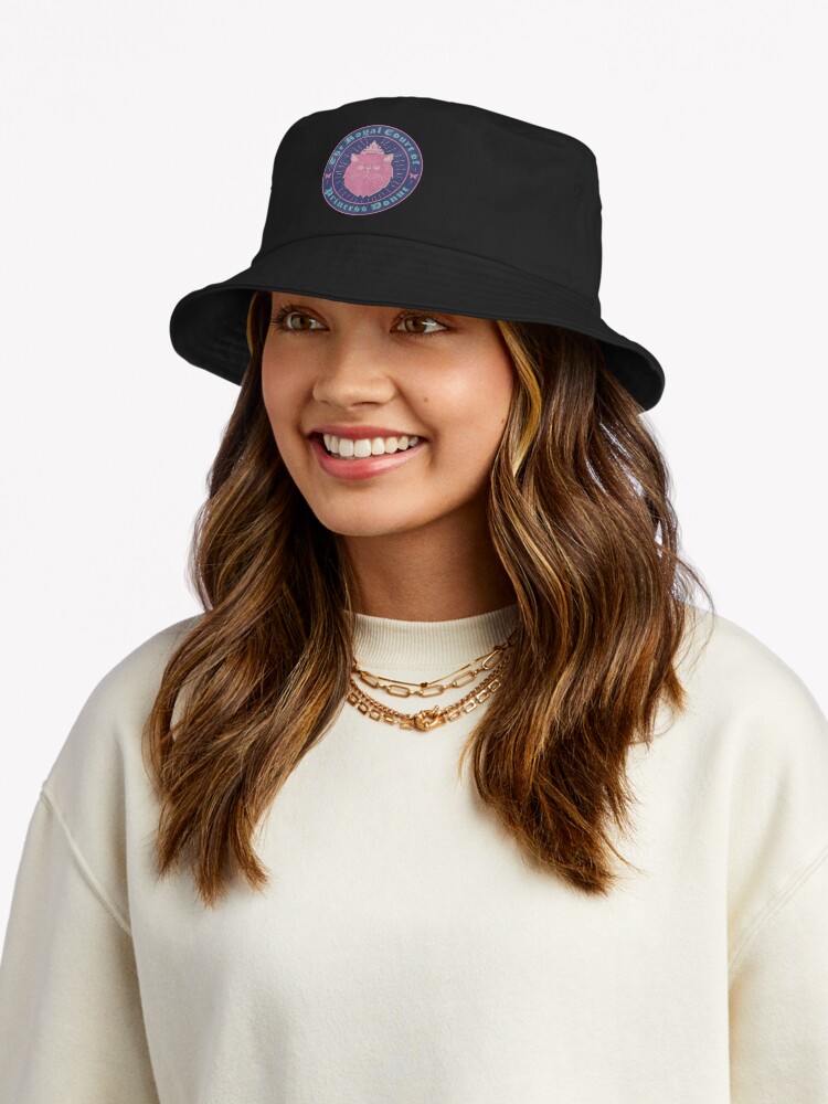 Thumbnail 5 of 6, Bucket Hat, Princess Donut - Dungeon Crawler Carl - Blue & Pink Patch designed and sold by lillyjluke.
