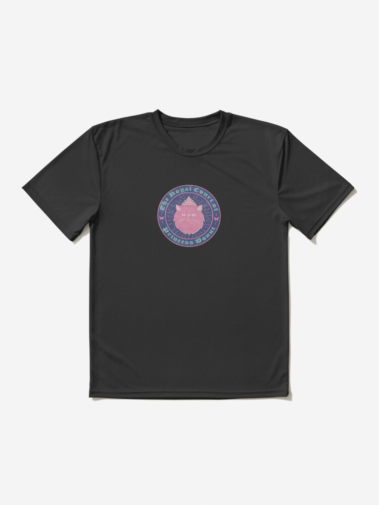 Thumbnail 2 of 7, Active T-Shirt, Princess Donut - Dungeon Crawler Carl - Blue & Pink Patch designed and sold by lillyjluke.