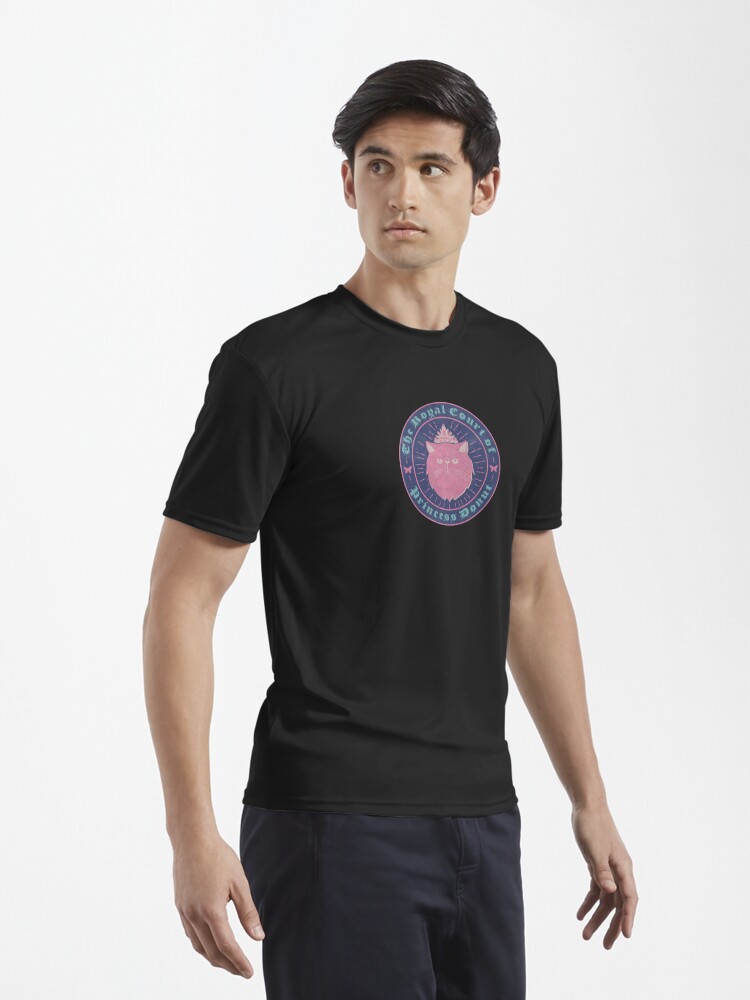 Thumbnail 3 of 7, Active T-Shirt, Princess Donut - Dungeon Crawler Carl - Blue & Pink Patch designed and sold by lillyjluke.