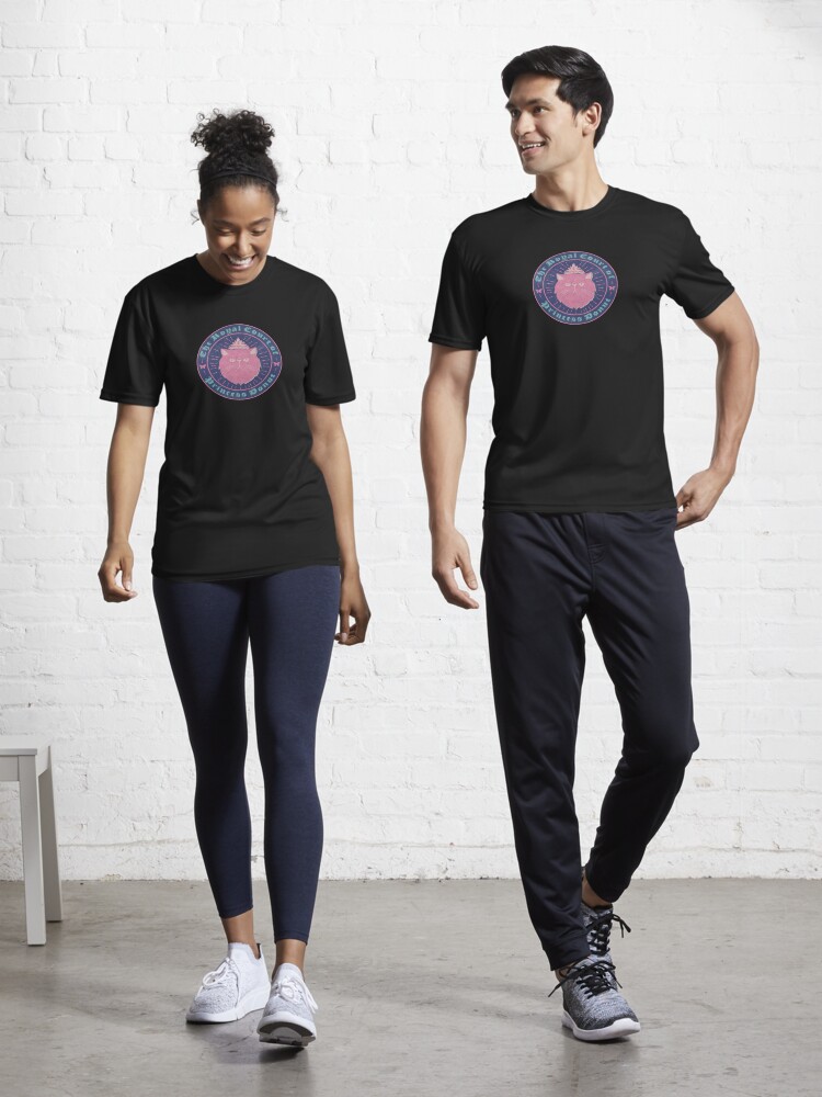 Thumbnail 1 of 7, Active T-Shirt, Princess Donut - Dungeon Crawler Carl - Blue & Pink Patch designed and sold by lillyjluke.