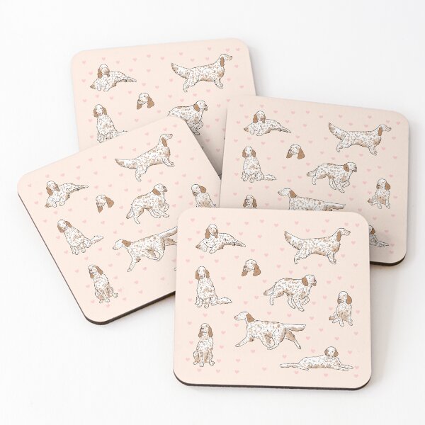 Item preview, English Setter cute illustration pattern  designed and sold by Yarafantasyart.