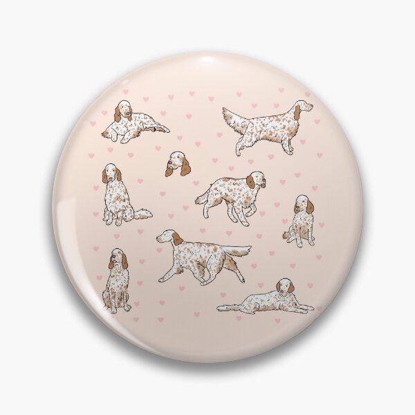 Item preview, English Setter cute illustration pattern  designed and sold by Yarafantasyart.