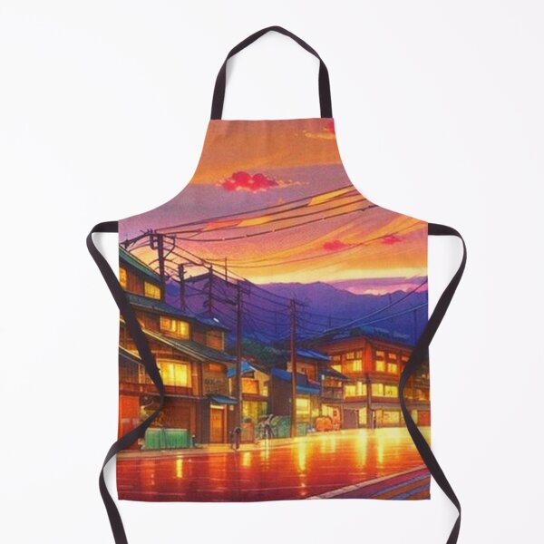 Item preview, beautiful night in the town anime scenery designed and sold by hedoniism-shop.