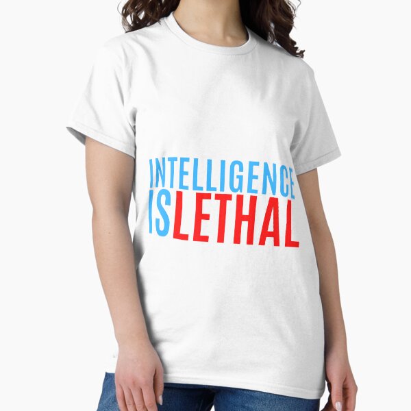 Item preview, Intelligence is lethal | Beauty may be dangerous but intelligence is lethal | Albert Einstein | Scientist | Physicist | Beautiful | Intelligent | Quotes | Sayings | White BG | CipherStore designed and sold by CipherStore.