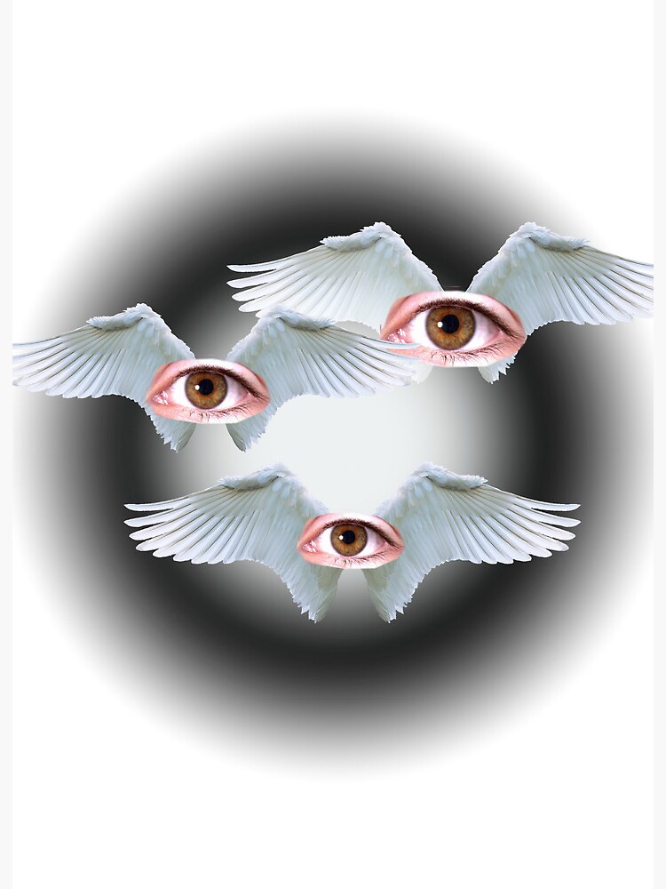 weirdcore eyes and wings | Art Board Print