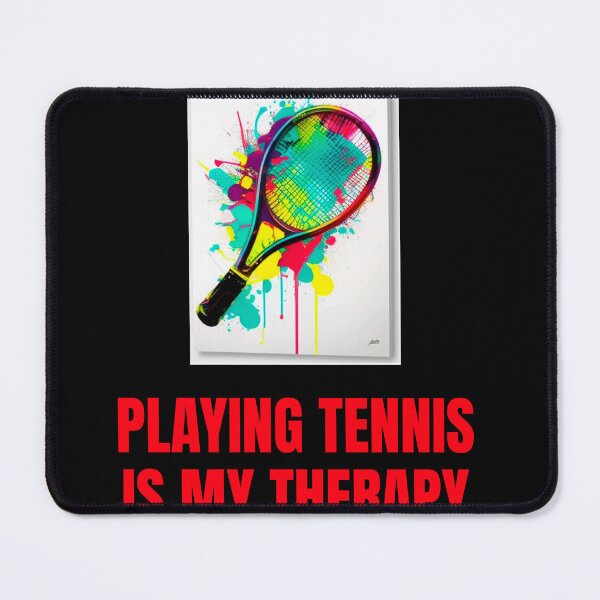 Item preview, Tennis racket - Playing tennis is my therapy - I love tennis designed and sold by Estevam Marinho.