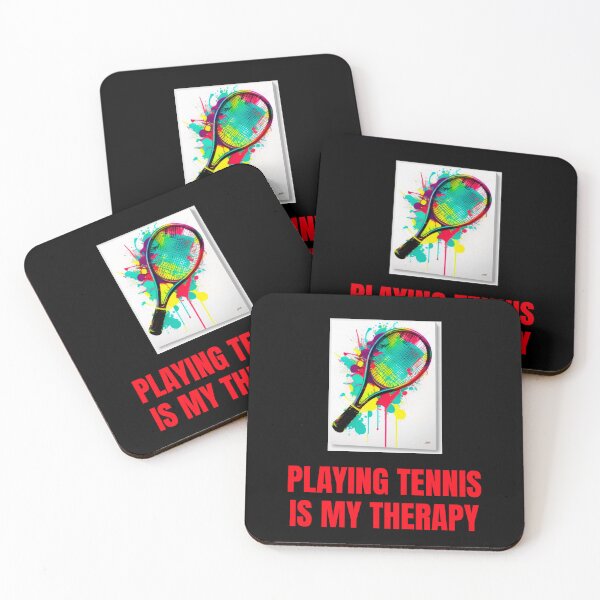 Item preview, Tennis racket - Playing tennis is my therapy - I love tennis designed and sold by Estevam Marinho.