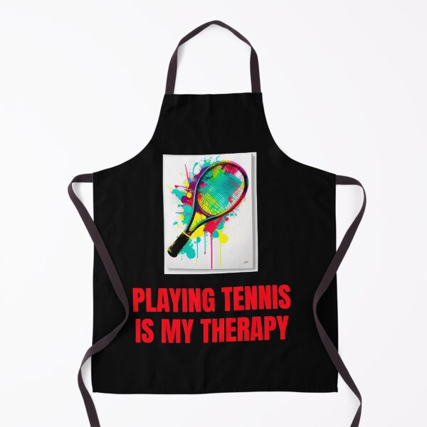 Item preview, Tennis racket - Playing tennis is my therapy - I love tennis designed and sold by Estevam Marinho.