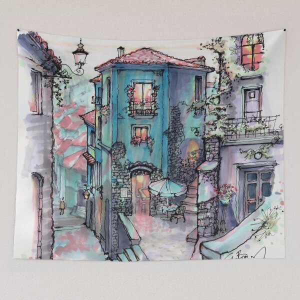 Item preview, Street Scene Campobasso Italy designed and sold by Gregg Brown.