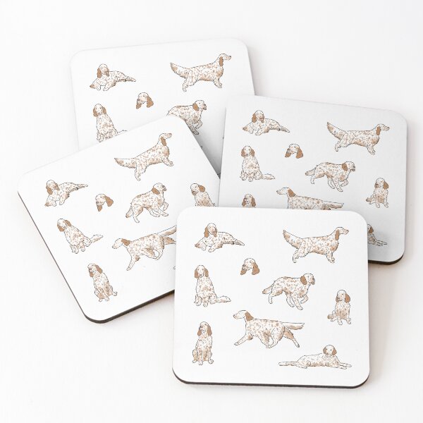 Item preview, English Setter cute illustration pattern  designed and sold by Yarafantasyart.