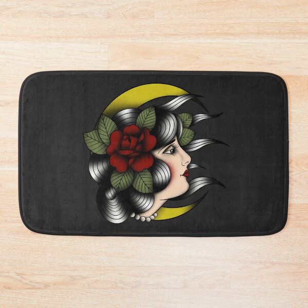 Item preview, LADY MOON TATTOO FLASH designed and sold by hugoncalves.