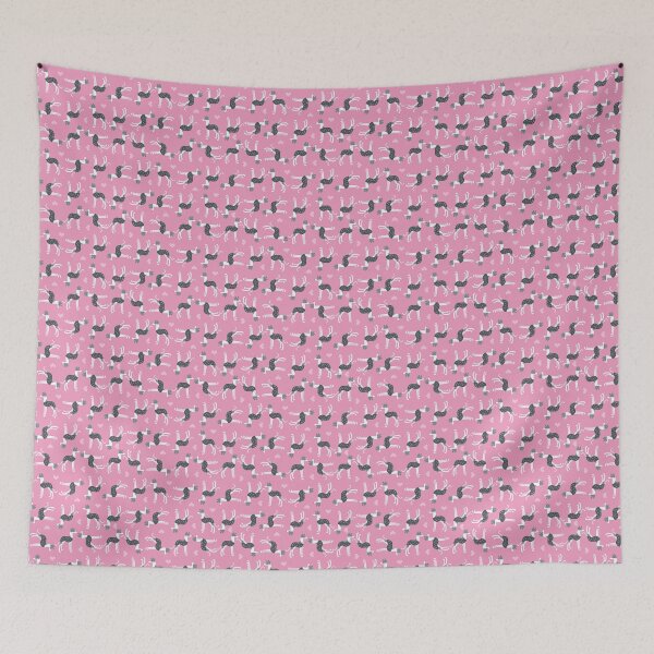 Item preview, Dogs in Coats Pink designed and sold by Elspeth Rose Design.