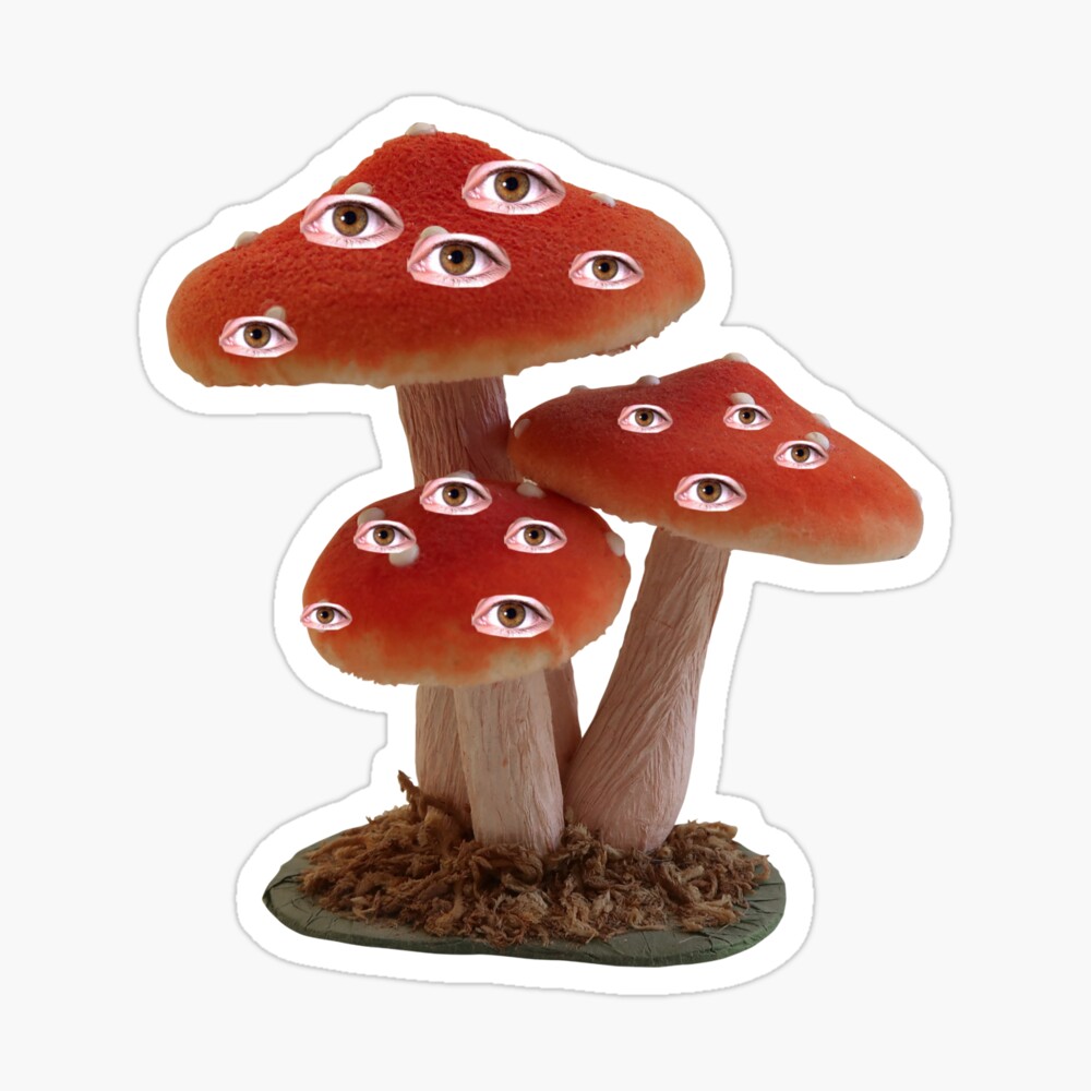 Mushroom Weirdcore Dreamcore Eye Girl | Art Board Print