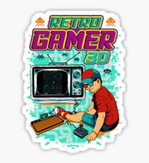 Retro Gamer Sticker