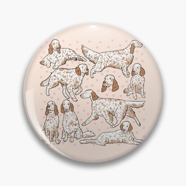 Item preview, English Setter cute illustration pattern  designed and sold by Yarafantasyart.
